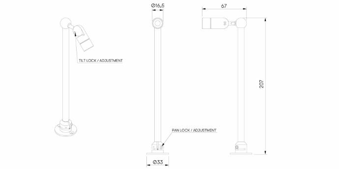 Surf S Stick Extended Tilt