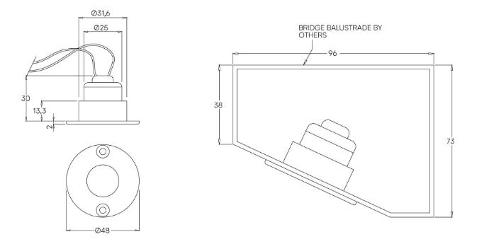Flush Indehandrail Module