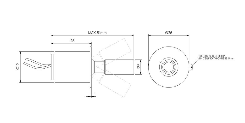 Protozoa Semi-Recessed Adjustable