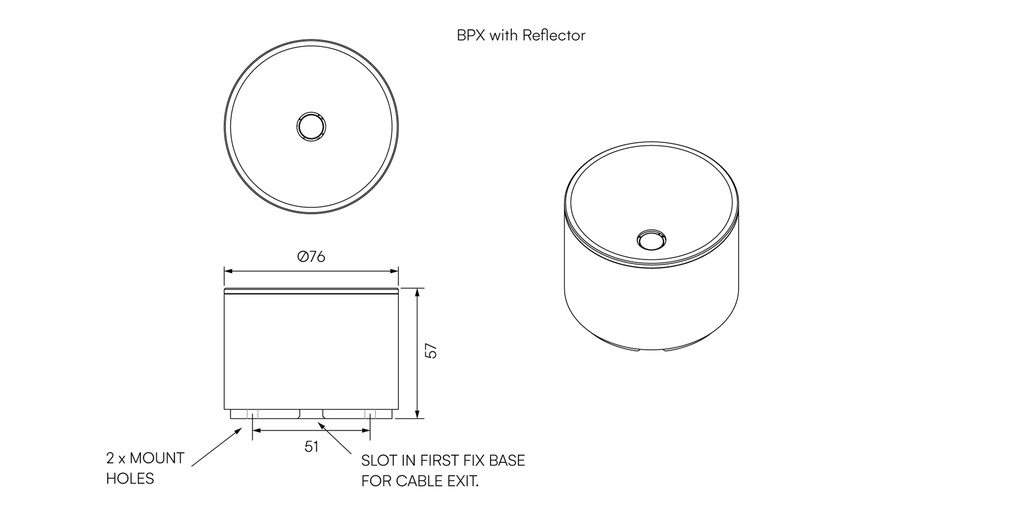 BPX Plain Reflector