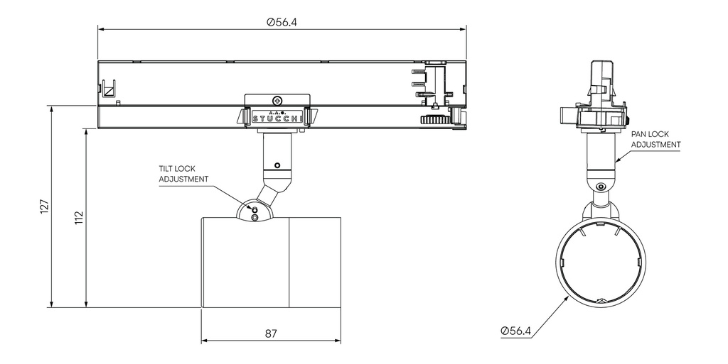 ZTA.50.Mains Track (Wall Wash)