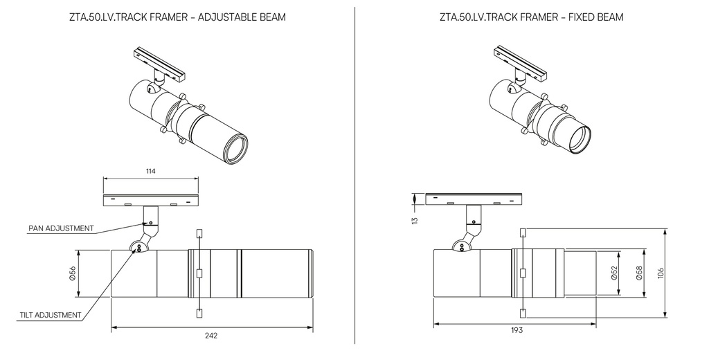 ZTA.50.LV Track.Framer